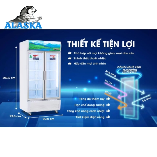 Tủ mát Sanaky Inverter VH-8009HP3 800 lít