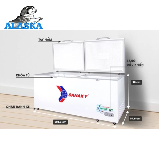 Tủ đông Inverter Sanaky VH-8699HY3 860 lít